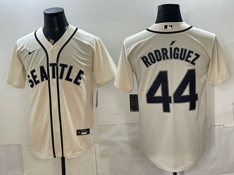 Men 2026 Seattle Mariners #44 Rodriguez cream Nike MLB Jersey 0715003->seattle mariners->MLB Jersey